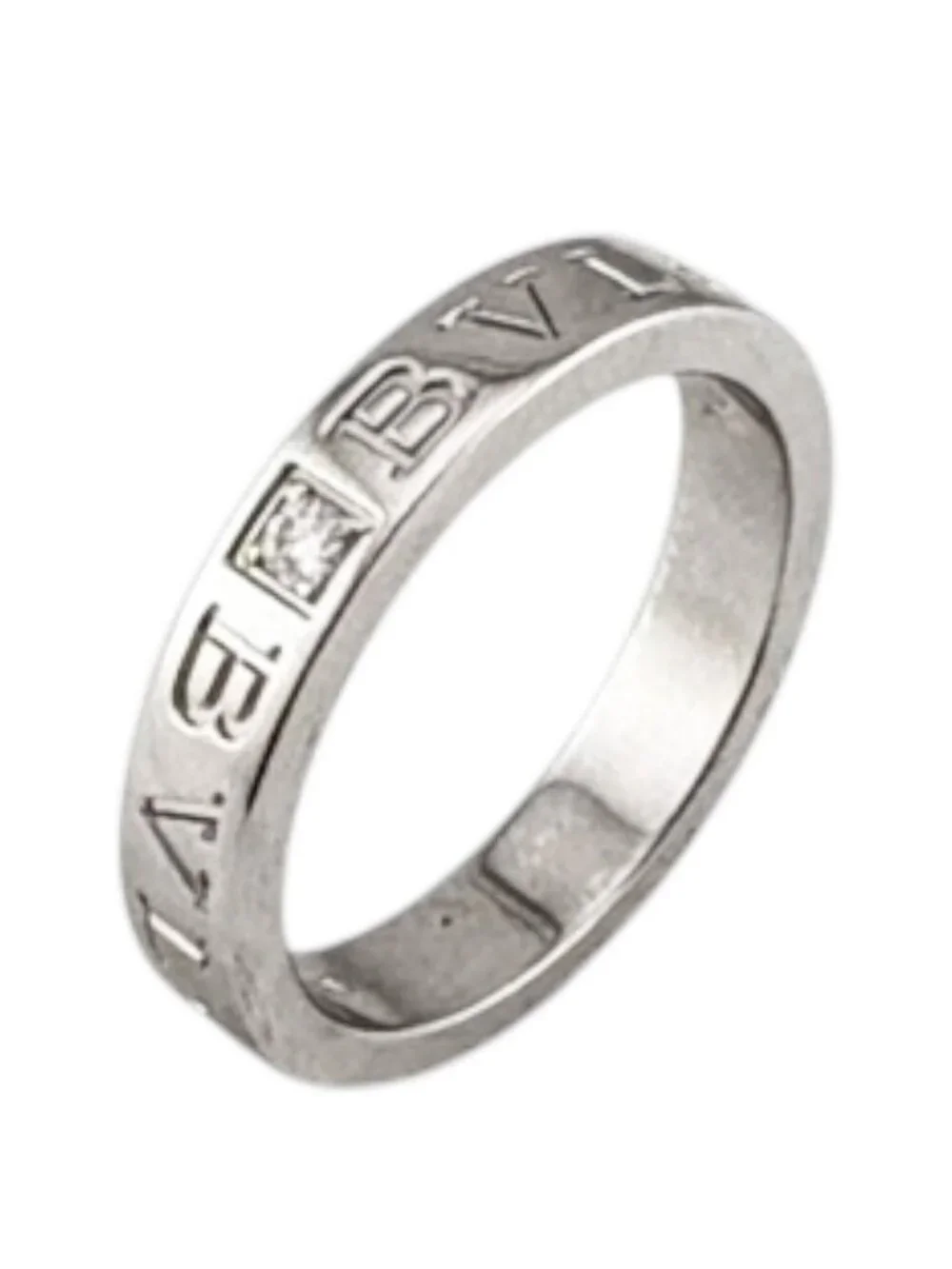 Bvlgari Ring 18k White Gold Diamond